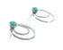 Native American Turquoise Sterling Silver Post Earrings SN20319
