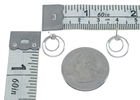 Native Onyx Turquoise Sterling Silver Post Earrings SX10085