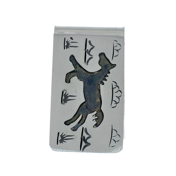 Genuine Sterling Silver Native American Horse Money Clip SN20357