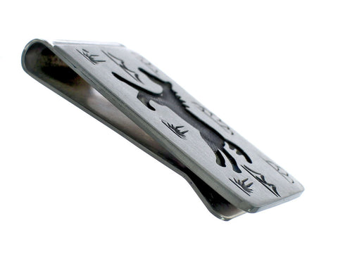 Genuine Sterling Silver Native American Horse Money Clip SN20357