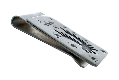 Genuine Sterling Silver Native American Eagle Money Clip SN20354