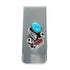 Navajo Turquoise And Coral Sterling Silver Money Clip SN20336