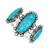Navajo Multistone Turquoise Sterling Silver Cuff Bracelet SX10103