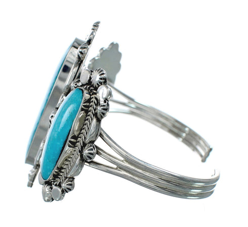 Navajo Multistone Turquoise Sterling Silver Cuff Bracelet SX10103
