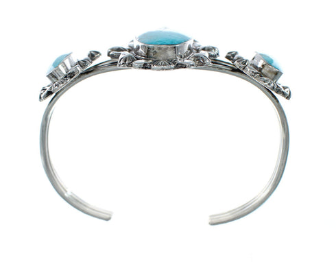 Navajo Multistone Turquoise Sterling Silver Cuff Bracelet SX10103