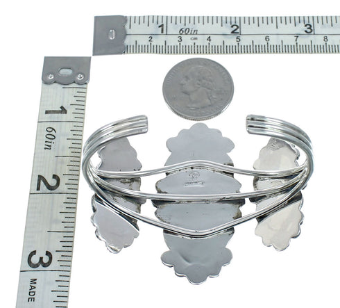 Navajo Multistone Turquoise Sterling Silver Cuff Bracelet SX10103