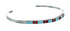 Navajo Multicolor Inlay Sterling Silver Cuff Bracelet SX10099