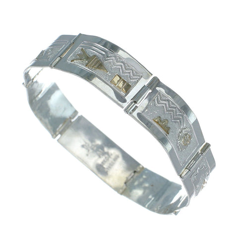 Sterling Silver 12 KGF Link Bracelet SX10095