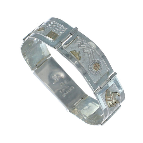 Sterling Silver 12 KGF Link Bracelet SX10093