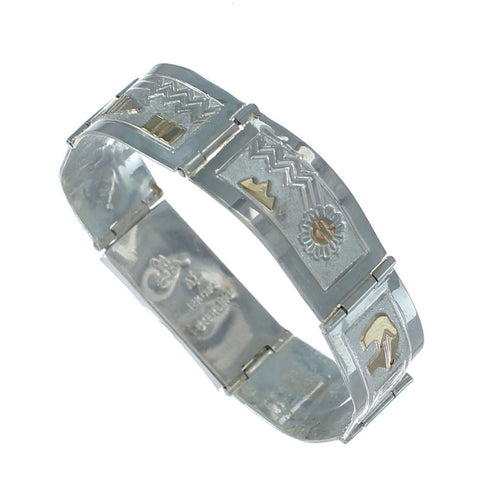 Sterling Silver 12 KGF Link Bracelet SX10094