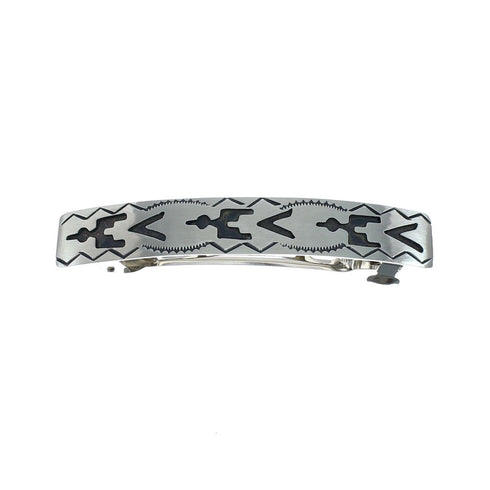 Native American Genuine Sterling Silver Hair Barrett SN20378