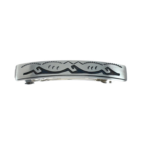 Native American Genuine Sterling Silver Hair Barrett SN20387