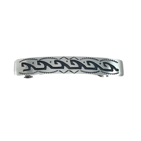 Native American Genuine Sterling Silver Hair Barrett SN20382