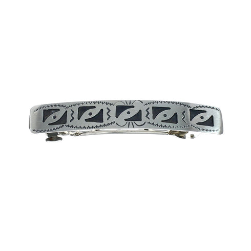 Native American Genuine Sterling Silver Hair Barrett SN20381