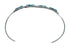 Sterling Silver Turquoise Zuni Heart Inlay Cuff Bracelet SN20481