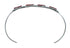 Sterling Silver Coral Zuni Heart Inlay Cuff Bracelet SN20483
