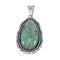 Navajo Turquoise Genuine Sterling Silver Pendant SX10114