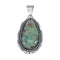 Navajo Native American Turquoise Genuine Sterling Silver Pendant SX10115