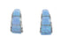 Blue Opal Sterling Silver Post Hoop Earrings SN20461