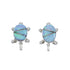 Opal Sterling Silver Turtle Post Earrings SN20459