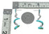 Swirl Sterling Silver Turquoise Inlay Post Dangle Earrings SN20460