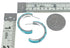 Sterling Silver Inlay Turquoise Post Hoop Earrings SN20463