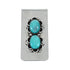 Navajo Turquoise Sterling Silver Money Clip SN20468