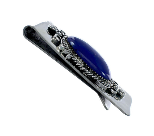 Lapis Sterling Silver Navajo Money Clip SN20469