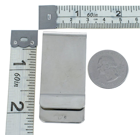 Lapis Sterling Silver Navajo Money Clip SN20469