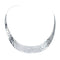 Sterling Silver Hammered Open Back Collar Necklace SX10121