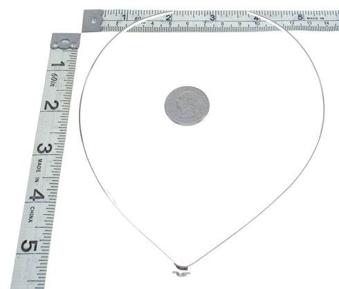 Sterling Silver Chevron Collar With Inlay Turquoise Turtle Centerpiece Necklace SX10131