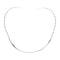 Sterling Silver Twisted V-Shape Collar Necklace SX10122