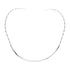 Sterling Silver Twisted V-Shape Collar Necklace SX10122