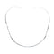 Sterling Silver Twisted V-Shape Collar Necklace SX10125