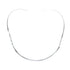 Sterling Silver Twisted V-Shape Collar Necklace SX10125