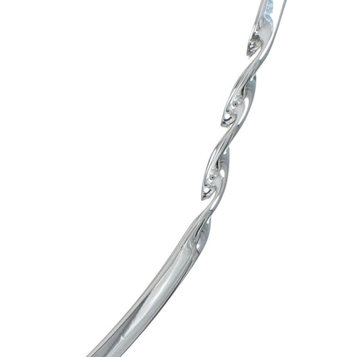 Sterling Silver Twisted V-Shape Collar Necklace SX10125