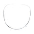 Sterling Silver Hammered Open Back V-Shaped Collar Necklace SX10127