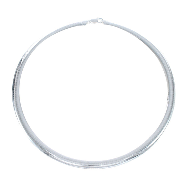 Sterling Silver 18" Italian Omega Chain Necklace SX10135