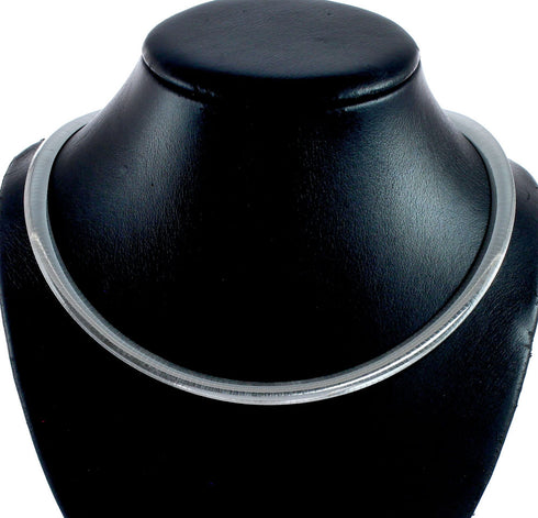 Sterling Silver 18" Italian Omega Chain Necklace SX10135