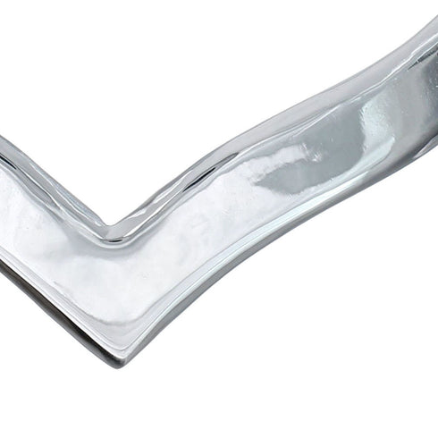 Heavy Sterling Silver Chevron Collar Necklace SX10130