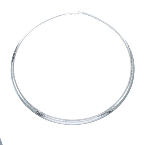 Sterling Silver 16" Italian Omega Chain Necklace SX10134