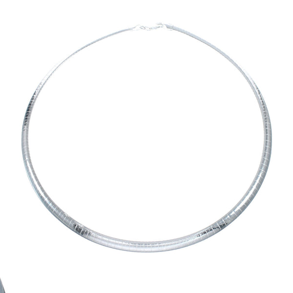 Sterling Silver 16" Italian Omega Chain Necklace SX10134