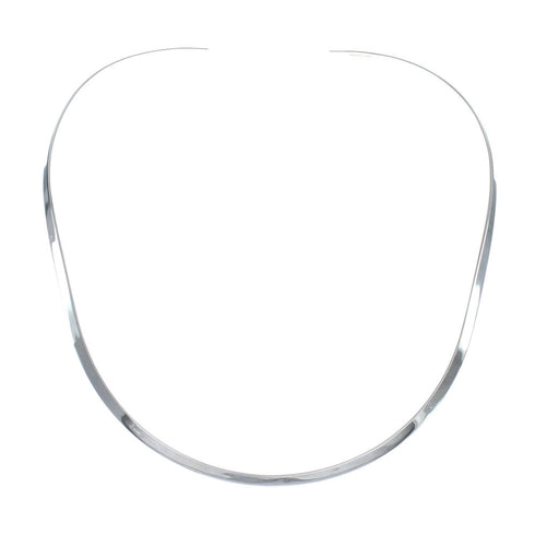 Sterling Silver Plain Collar Necklace SX10128