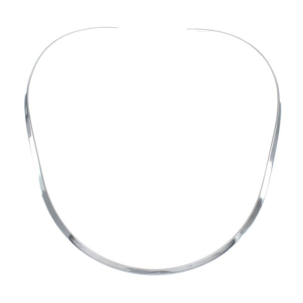 Sterling Silver Plain Collar Necklace SX10128