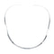 Sterling Silver Plain Collar Necklace SX10128