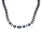 Liquid Silver And Hematite Navajo Bead Necklace SX10137