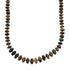 Navajo Tiger Eye Silver Indian Bead Necklace SX10140