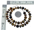 American Indian Navajo Tiger Eye Silver Bead Necklace SX10141