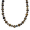 Genuine Navajo Tiger Eye Silver Bead Necklace SX10143