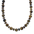 Genuine Navajo Tiger Eye Silver Bead Necklace SX10143